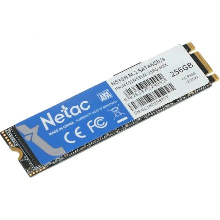 SSD накопитель Netac N535N NT01N535N-256G-N8X 256GB M.2 2280 SATAIII