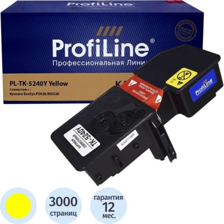 Картридж лазерный ProfiLine TK-5240Y жел. для Kyocera Ecosys M5526cdn Картридж лазерный ProfiLine TK-5240Y жел. для Kyocera Ecosys M5526cdn