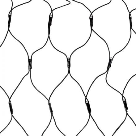 Гирлянда светодиодная Сеть 160 LED 1х1,5м, черный ПВХ, Мультиколор 215-119