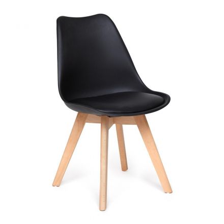Стул Tetchair TULIP (mod. 73) , дерево/пластик/ПУ, 48.5*52.5*83cм, черный Стул Tetchair TULIP (mod. 73) , дерево/пластик/ПУ, 48.5*52.5*83cм, черный