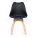 Стул Tetchair TULIP (mod. 73) , дерево/пластик/ПУ, 48.5*52.5*83cм, черный Стул Tetchair TULIP (mod. 73) , дерево/пластик/ПУ, 48.5*52.5*83cм, черный