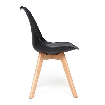 Стул Tetchair TULIP (mod. 73) , дерево/пластик/ПУ, 48.5*52.5*83cм, черный Стул Tetchair TULIP (mod. 73) , дерево/пластик/ПУ, 48.5*52.5*83cм, черный