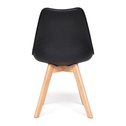 Стул Tetchair TULIP (mod. 73) , дерево/пластик/ПУ, 48.5*52.5*83cм, черный Стул Tetchair TULIP (mod. 73) , дерево/пластик/ПУ, 48.5*52.5*83cм, черный
