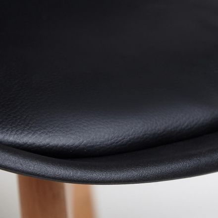 Стул Tetchair TULIP (mod. 73) , дерево/пластик/ПУ, 48.5*52.5*83cм, черный Стул Tetchair TULIP (mod. 73) , дерево/пластик/ПУ, 48.5*52.5*83cм, черный