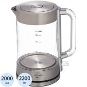 Чайник электрический Timberk T-EK27G04, стекло, 2200Вт, 2л, белый Чайник электрический Timberk T-EK27G04, стекло, 2200Вт, 2л, белый