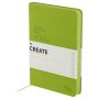 Ежедневник недатированный, А5, 136л., твердый переплет, кожзам, BG "Create. Lime", лаймовый, цветной срез