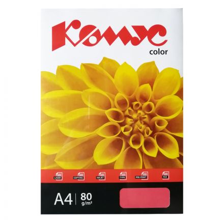 Бумага цветная Комус Color (красный интенсив), 80г, А4, 500 л. Бумага цветная Комус Color (красный интенсив), 80г, А4, 500 л.
