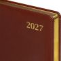 Ежедневник датированный 2027 Attache А5 168л 143x210 коричн (золотист срез)