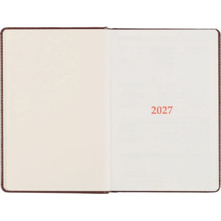 Ежедневник датированный 2027 Attache А5 168л 143x210 коричн (золотист срез) Ежедневник датированный 2027 Attache А5 168л 143x210 коричн (золотист срез)