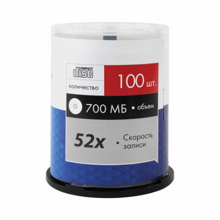 Диск CD-R SONNEN, 700 Mb, 52x, Cake Box (упаковка на шпиле) КОМПЛЕКТ 100 шт., 513533 Диск CD-R SONNEN, 700 Mb, 52x, Cake Box (упаковка на шпиле) КОМПЛЕКТ 100 шт., 513533