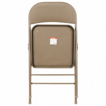 Стул складной BRABIX "Golf Plus CF-003 Комфорт", бежевый каркас, кожзам бежевый, 531567
