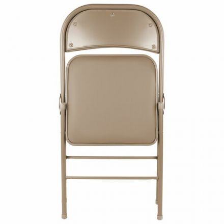 Стул складной BRABIX "Golf Plus CF-003 Комфорт", бежевый каркас, кожзам бежевый, 531567 Стул складной BRABIX "Golf Plus CF-003 Комфорт", бежевый каркас, кожзам бежевый, 531567