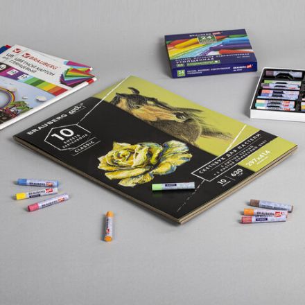 Альбом для пастели, картон ЧЕРНЫЙ+ОЛИВКОВЫЙ 630 г/м2, 297x414 мм, 5+5 листов, BRAUBERG ART, 105924 Альбом для пастели, картон ЧЕРНЫЙ+ОЛИВКОВЫЙ 630 г/м2, 297x414 мм, 5+5 листов, BRAUBERG ART, 105924