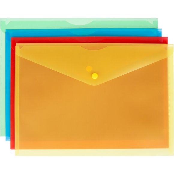 Папка-конверт Attache Fantasy А4 180 мкм (в упаковке 8 папок одного цвета)