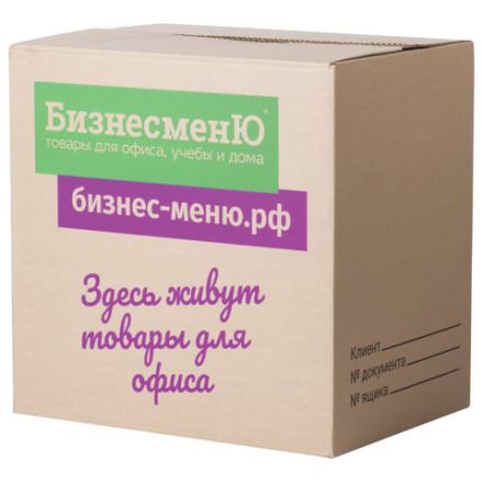 Гофроящик с логотипом, длина 370 х ширина 270 х высота 370 мм, марка Т22, профиль В, БИЗНЕСМЕНЮ, 440140 Гофроящик с логотипом, длина 370 х ширина 270 х высота 370 мм, марка Т22, профиль В, БИЗНЕСМЕНЮ, 440140