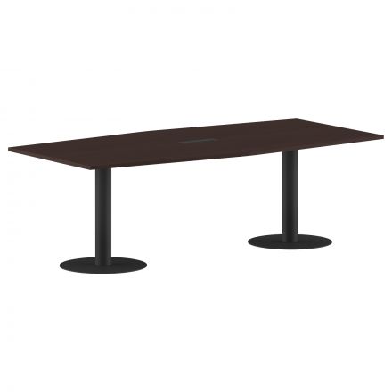 Конференц стол ПРГ-4 Венге Магия/Антрацит 2400х1200х750 Конференц стол ПРГ-4 Венге Магия/Антрацит 2400х1200х750