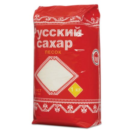 Сахарный песок РУССКИЙ 1 кг Сахарный песок РУССКИЙ 1 кг