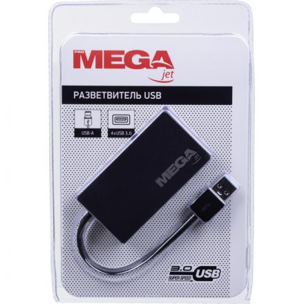 Разветвитель USB ProMega Jet HS005 USB 3.0x4/черный Разветвитель USB ProMega Jet HS005 USB 3.0x4/черный