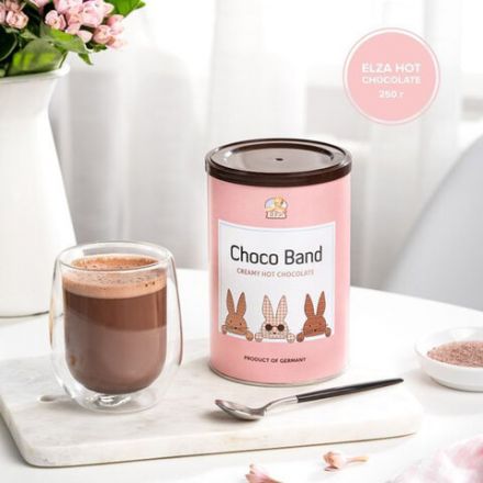 Горячий шоколад ELZA "Choco Band", банка 250 г, ГЕРМАНИЯ, EL25012024 Горячий шоколад ELZA "Choco Band", банка 250 г, ГЕРМАНИЯ, EL25012024