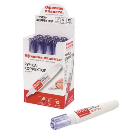 Ручка-корректор ОФИСНАЯ ПЛАНЕТА, 9 мл, металлический наконечник, 227571 Ручка-корректор ОФИСНАЯ ПЛАНЕТА, 9 мл, металлический наконечник, 227571