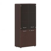 Шкаф комбинированный с замком в дверях малых и обвязкой DHC 85.2(Z) Венге Магия 892х450х1950 DIONI Шкаф комбинированный с замком в дверях малых и обвязкой DHC 85.2(Z) Венге Магия 892х450х1950 DIONI