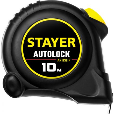 Рулетка с автостопом STAYER AutoLock 10м х 25мм (2-34126-10-25) Рулетка с автостопом STAYER AutoLock 10м х 25мм (2-34126-10-25)