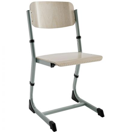 Стул ученический OM 'Оптима' рег. 3-5 фанера стандарт, светло-сер уп. 2 шт Стул ученический OM 'Оптима' рег. 3-5 фанера стандарт, светло-сер уп. 2 шт