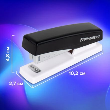 Степлер №24/6, 26/6 BRAUBERG "STYLE", до 25 листов, черный, 272747 Степлер №24/6, 26/6 BRAUBERG "STYLE", до 25 листов, черный, 272747