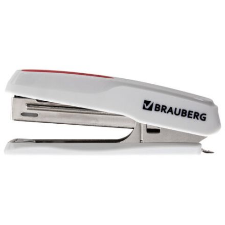 Степлер №10 BRAUBERG "Extra", до 20 листов, антистеплер, серо-красный, 229082 Степлер №10 BRAUBERG "Extra", до 20 листов, антистеплер, серо-красный, 229082