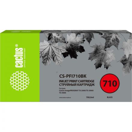 Картридж струйный Cactus CS-PFI710BK чер.для Canon IPF TX-2000/3000/4000 Картридж струйный Cactus CS-PFI710BK чер.для Canon IPF TX-2000/3000/4000