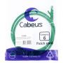 Патч-корд Cabeus PC-UTP-RJ45-Cat.6-1m-GN-LSZH U/UTP,кат.6,2xRJ45/8p8c,зелен Патч-корд Cabeus PC-UTP-RJ45-Cat.6-1m-GN-LSZH U/UTP,кат.6,2xRJ45/8p8c,зелен