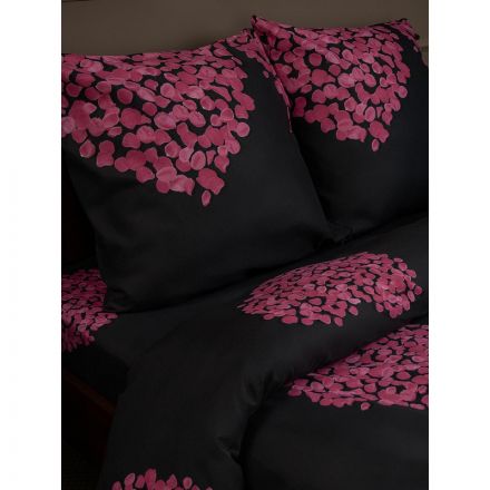 Постельное белье евро микрофибра Desire (нав. 70х70 2 шт), черный/красный