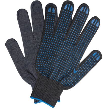 Перчатки хлопчатобумажные, КОМПЛЕКТ 5 ПАР, 10 класс, 40-42 г, 116 текс, ПВХ точка, LAIMA ЛЮКС, ЧЕРНЫЕ, 601914 Перчатки хлопчатобумажные, КОМПЛЕКТ 5 ПАР, 10 класс, 40-42 г, 116 текс, ПВХ точка, LAIMA ЛЮКС, ЧЕРНЫЕ, 601914