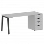 Home Office Стол письменный VR.SP-3-178.4.A Серый/Антрацит металл 1780*720*750 Home Office Стол письменный VR.SP-3-178.4.A Серый/Антрацит металл 1780*720*750