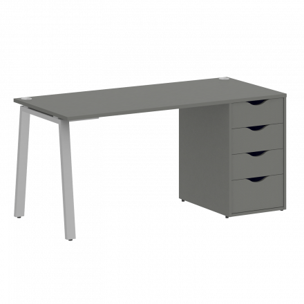 Home Office Стол письменный VR.SP-3-158.4.A Металлик/Серый металл 1580*720*750