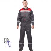 Костюм рабочий летний муж. л20-КБР сер/красн (р.56-58) 158-164 Костюм рабочий летний муж. л20-КБР сер/красн (р.56-58) 158-164