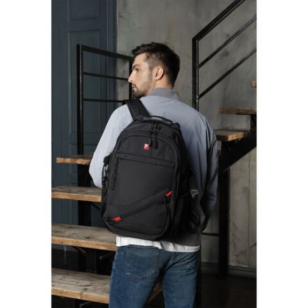 Рюкзак GERMANIUM "S-01" универсальный, с отделением для ноутбука, влагостойкий, черный, 47х32х20 см, 226947 Рюкзак GERMANIUM "S-01" универсальный, с отделением для ноутбука, влагостойкий, черный, 47х32х20 см, 226947