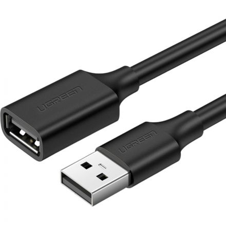 Кабель UGREEN US103 (10316) USB 2.0 A Male to A Female Cable.2м черный