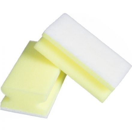 Губки для мытья посуды Т121 д/бережного очищения 130х70х44 желтые 8шт/уп