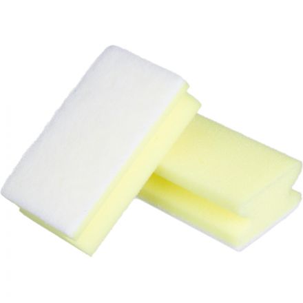 Губки для мытья посуды Т121 д/бережного очищения 130х70х44 желтые 8шт/уп