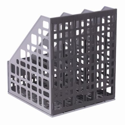 Лоток вертикальный для бумаг BRAUBERG "MAXI Plus", 240 мм, 3 отделения, сетчатый, сборный, серый, 237014 Лоток вертикальный для бумаг BRAUBERG "MAXI Plus", 240 мм, 3 отделения, сетчатый, сборный, серый, 237014