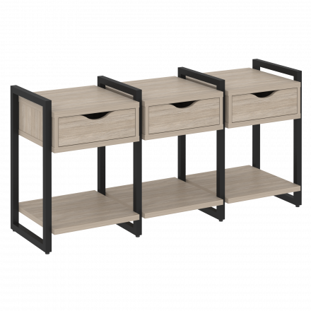 Loft Тумба на регулируемых опорах наборная. Вариант №4 VR.L-TN-4.O Дуб аттик/Чёрный металл 1440*460*719 Loft Тумба на регулируемых опорах наборная. Вариант №4 VR.L-TN-4.O Дуб аттик/Чёрный металл 1440*460*719