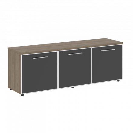 Yalta Тумба модульная LT.TS-3.5 black Вяз/Стекло black 1642*450*580