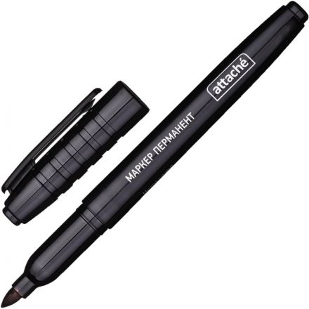 Набор маркеров перманентных Attache (толщина линии 1.5-3 мм, 4 штуки в упаковке) Набор маркеров перманентных Attache (толщина линии 1.5-3 мм, 4 штуки в упаковке)