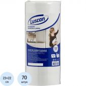 Салфетки хозяйственные в рулоне Luscan вискоза 22x23 см 70 листов