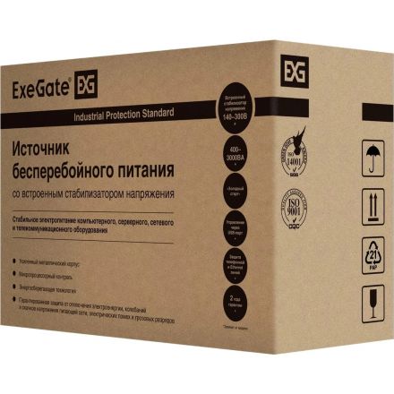 ИБП ExeGate Power Back BNB-450,лин.инт,450VA/240W, LED, 2xEURO(EP279215RUS)