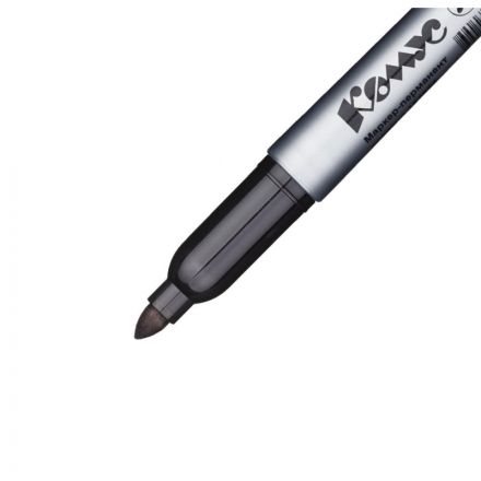 Маркер перманентный КОМУС PY2304 черный 1-4мм круглый наконечник Маркер перманентный КОМУС PY2304 черный 1-4мм круглый наконечник