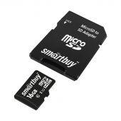 Карта памяти SmartBuy microSDHC 16Gb UHS-I Cl10 +ад, SB16GBSDCL10-01
