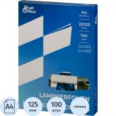 Пленка для ламинирования ProfiOffice А4, 125мкм 100шт/уп. Пленка для ламинирования ProfiOffice А4, 125мкм 100шт/уп.