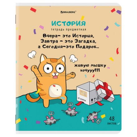 Тетради предметные, КОМПЛЕКТ 12 ПРЕДМЕТОВ, 48 л., TWIN-лак, BRAUBERG, "КОТ-ЭНТУЗИАСТ", 404609 Тетради предметные, КОМПЛЕКТ 12 ПРЕДМЕТОВ, 48 л., TWIN-лак, BRAUBERG, "КОТ-ЭНТУЗИАСТ", 404609